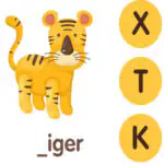 Completar palabras en inglés para niños