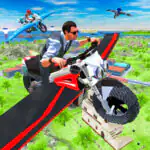Moto Voladora: simulador 3D de vuelo en moto