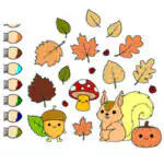 Otoño para colorear: 16 dibujos online para niños