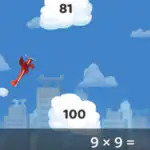 Tabla del nueve: atrapa la nube con el avión